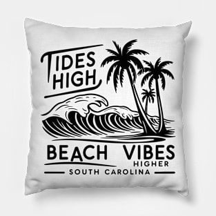 South Carolina Beach Summer Vacation Pillow