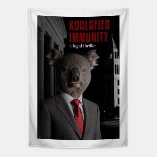 Koalafied Immunity: Legal Thriller Book Cover Parody Tapestry