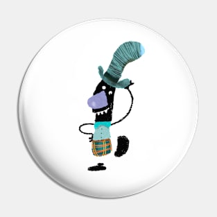 Mister Blue hat Pin