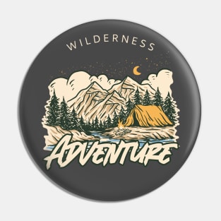 Camping Hiking Outdoor Adventure Pin