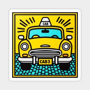 New York Cab Magnet