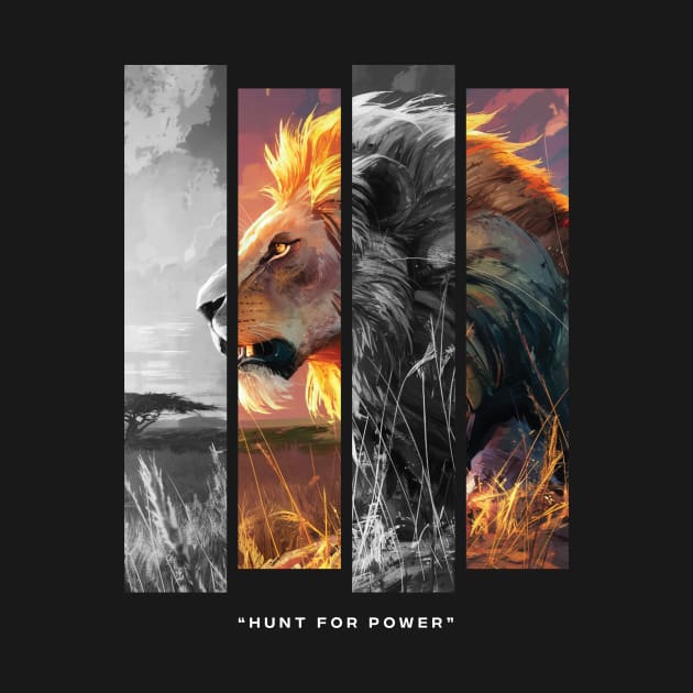 Lion face - “Hunt for power” by AMAR93