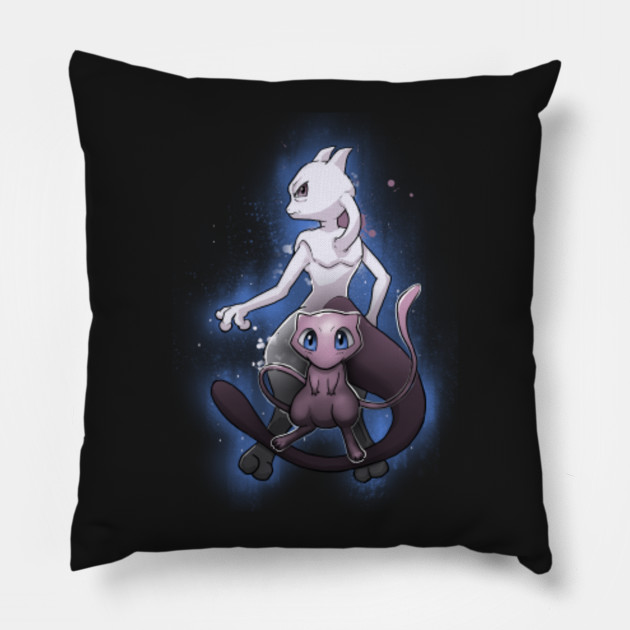 mew and mewtwo pokemon pillow teepublic