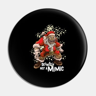 Roleplaying Humor Santa Claus Christmas Meme Funny RPG Mimic Pin