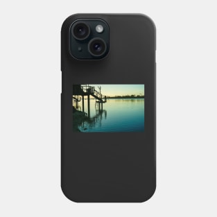 Steps from cabin leading into idyllic tropical lagoon. Phone Case