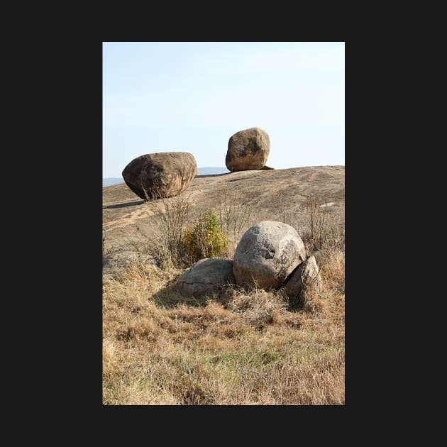 Balancing Rock Formations. Kopjes in Tanzania by Carole-Anne