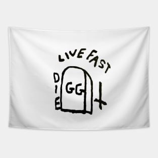 GG Allin - Live Fast Die GG Tapestry