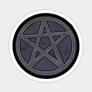 Grey Stone Effect Pentagram Magnet