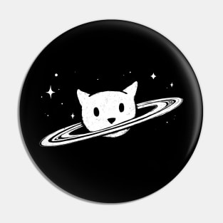 Saturn the Cat Pin