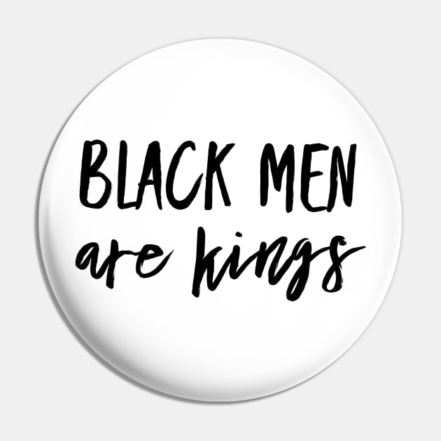 Black Men Are Kings | African American | Black Lives Pin by UrbanLifeApparel