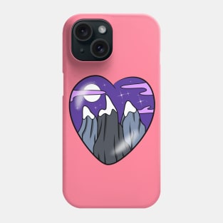 Mountain heart Phone Case