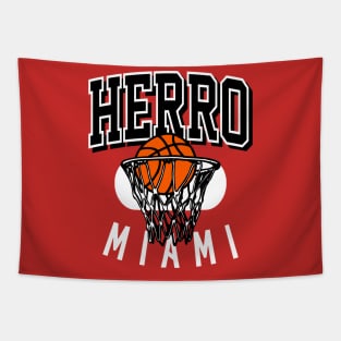 Herro Miami Basketball Tapestry