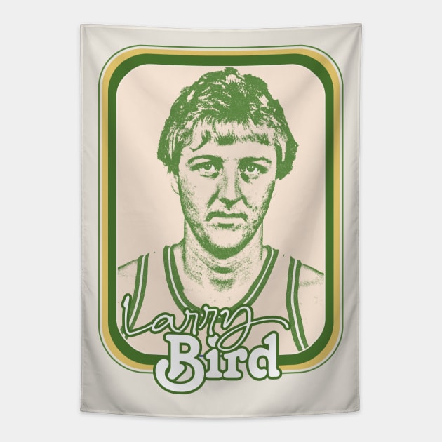 Larry Bird / Retro Basketball Fan Design Tapestry by DankFutura