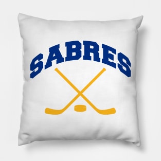 Sabres Hockey Small Logo Pillow