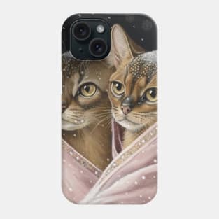 Abyssinian Kittens In Love Phone Case