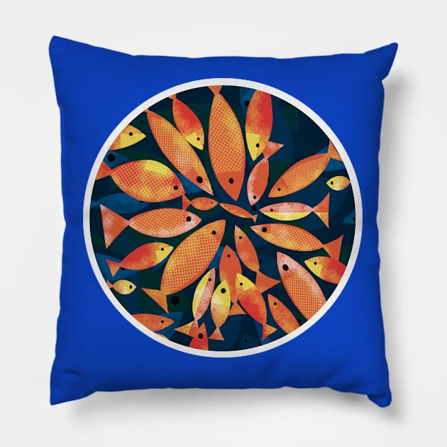 Fish Pond Pillow by Scratch