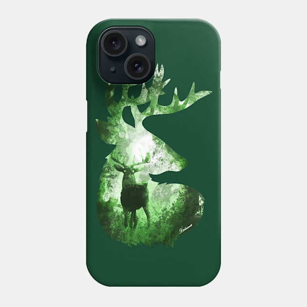 Evergreen Deer Phone Case by DVerissimo