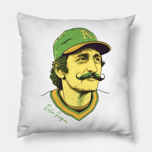 Rollie Fingers Fan Illustration Pillow