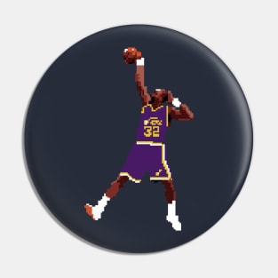 Karl Malone Pixel Dunk Pin