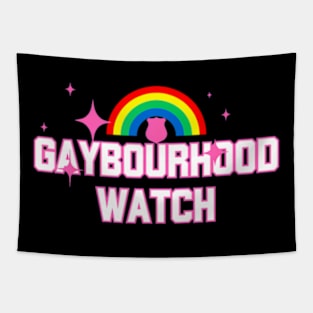 Gay Pride Flag Neighbourhood Watch Gaybourhood Watch Tapestry