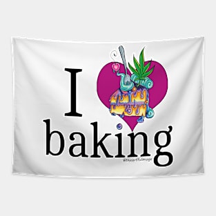 I Heart Baking (Space Cake Version) Tapestry