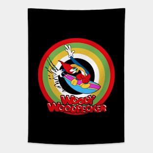 Woody Woodpecker Circle Style Tapestry