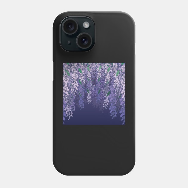 Wisteria Flowers Phone Case by RLan