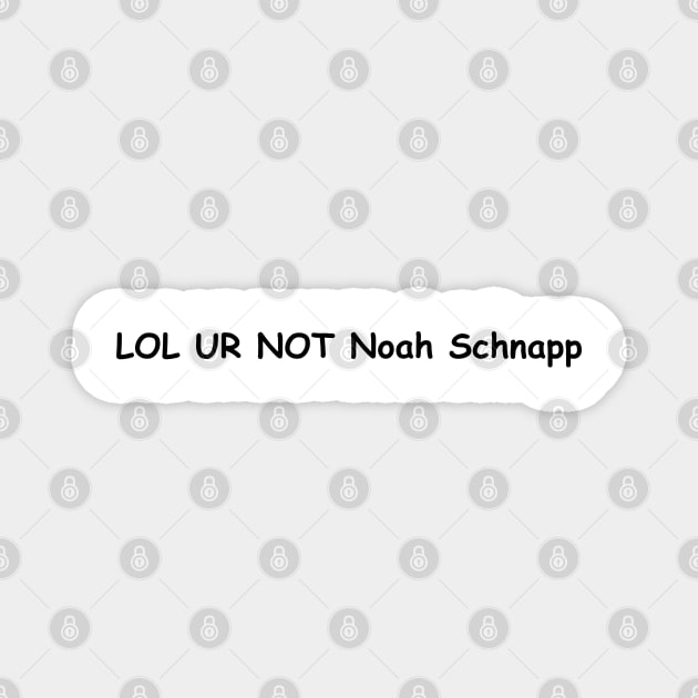 Lol Ur Not Noah Schnapp Magnet by SuMrl1996