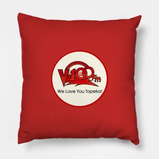 V100 FM We Love You Topeka! Pillow