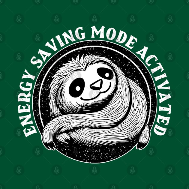 Energy Saving Mode Activated, sloth wh by anderleao