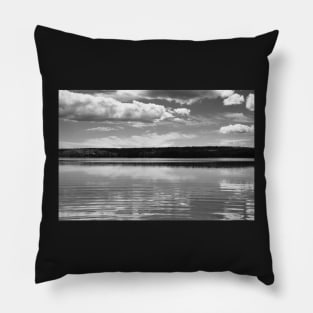 Summer Clouds in Black and White Pillow