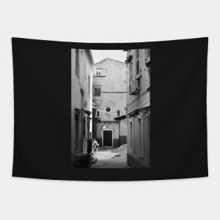 A View of Corfu Town, Greece Tapestry