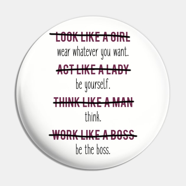 Look Like A Girl Pin by MoviesAndOthers