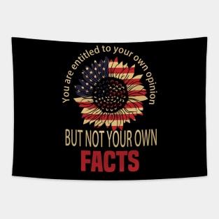 You are entitled to your own opinion but not your own facts. vp debate quote Tapestry