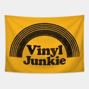 Vintage Look Vinyl Junkie Design Tapestry