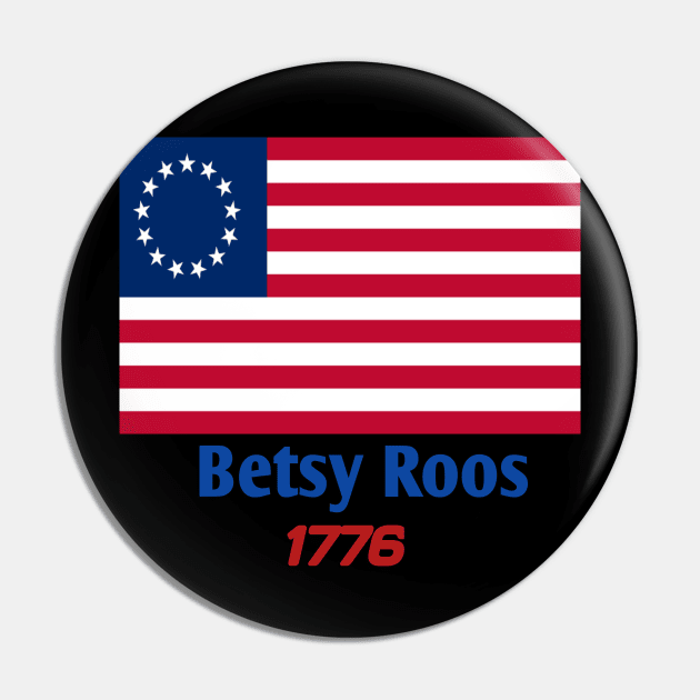 Betsy Ross Rush Limbaugh T Shirt Pin by DavidAdel