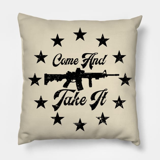 Come and Take It 1776 Pillow by The Libertarian Frontier 