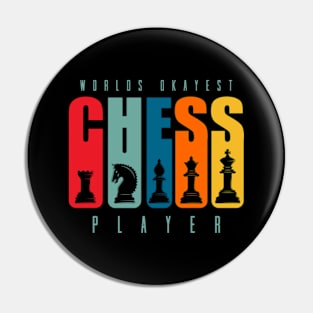 Worlds Okayest Poker Player Pin