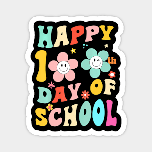 Happy 100 Days Of School Groovy 100Th Day School Teacher Kid Magnet