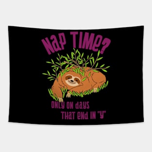 Nap Time - Sloth Tapestry