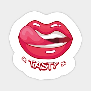 TASTY LIPS KAWAII DESIGN ANIME MOUTH SEXY KAOMOJI LIPS EMOTICON CARTOON Magnet