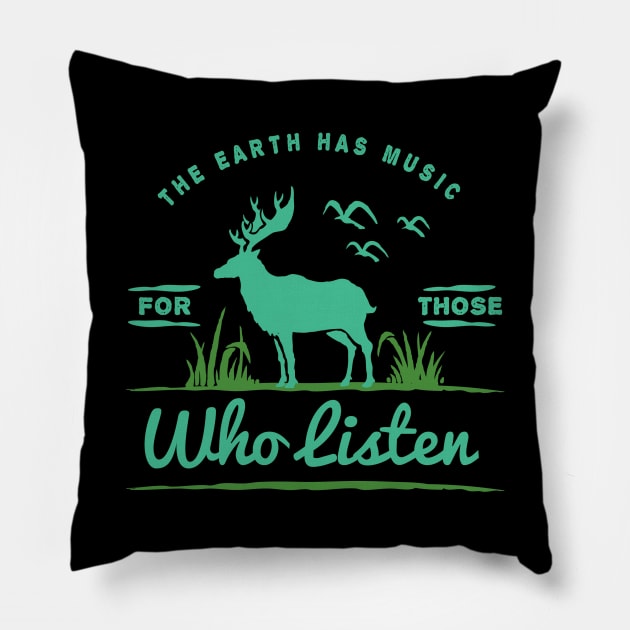 Global Warming Nature Lovers Art Pillow by XOZ