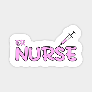 Emergency Room (ER) Nurse Pink Magnet