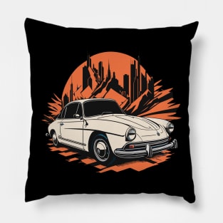 Volkswagen Karmann Ghia Vintage Car Art Pillow