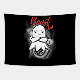 Boost Sheet Halloween Funny Ghost Turbo Tapestry