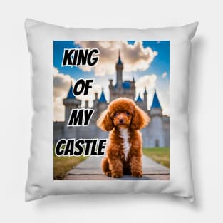 King of My Castle Toy Poodle Pillow