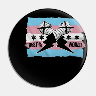 CM Punk Best In The World Trans Pride Pin