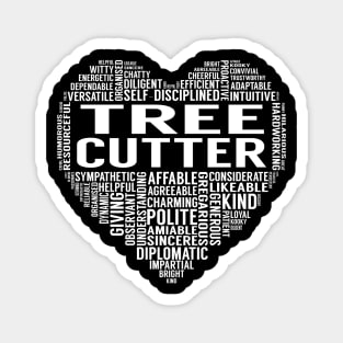 Tree Cutter Heart Magnet