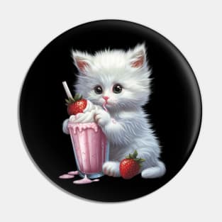 Cat Strawberry Adventure Pin