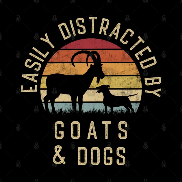 Easily distracted by Goats and dogs I like heart Goat dog by sports_hobbies_apparel